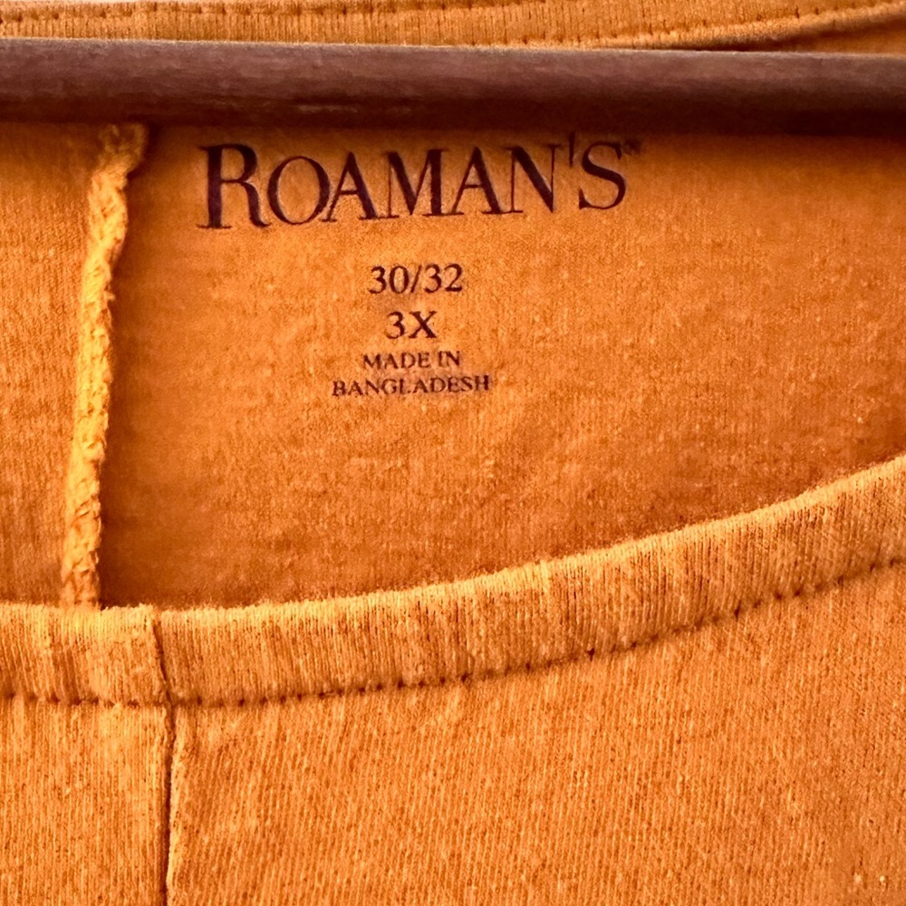 Roamans Yellow handkerchief cut knit tunic 30/32 - Picture 2 of 2